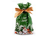 Candy bags / Goodie bagswith Christmas satin ribbon 15x23 cm