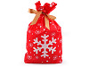 Candy bags / Goodie bags with Christmas satin ribbon 23x33 cm