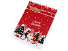 Candy bags / Goodie bags with Christmas satin ribbon 23x33 cm