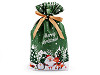 Sacchetti porta caramelle / “Goodie bag” con nastro, motivo: natalizio, dimensioni: 23 x 33 cm