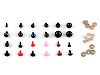 Set of eyes and noses with fuse 420 sets