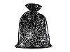 Satin gift bag cobweb / Halloween 20x31 cm 