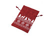 Christmas gift bag 10x15 cm, imitation jute