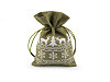 Christmas gift bag 10x15 cm, imitation jute