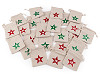 Set of cotton bags with numbers 1-24 for advent calendar 8x10 cm 