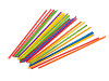 Colored wooden sticks, length 15 cm