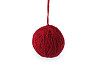 Ball of yarn ornament to hang on a tree Ø6 cm