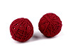 Ball of yarn ornament to hang on a tree Ø8 cm