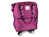 Large-capacity folding travel bag with wheels 55x30-50 cm