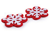 Christmas felt snowflake Ø50 mm