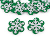 Flocon de neige de Noël en feutre, Ø 50 mm