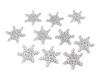 Flocon de neige de Noël en feutre avec paillettes, Ø 40 mm