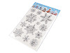 Plastic 3D Christmas stickers with AB effect