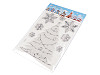 Plastic 3D Christmas stickers with AB effect