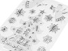 Plastic 3D Christmas stickers with AB effect