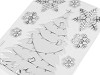 Plastic 3D Christmas stickers with AB effect