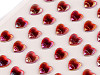 Selbstklebende Herzen auf Klebestreifen, Multicolor, Ø 10 mm