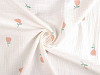 Muslin Cheesecloth Fabric, Tulips