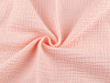 Tissu en mousseline de coton, double