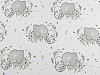 Windelstoff Baumwolle/Musselin Elefant
