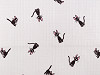  Tissu en coton/mousseline, Planètes, Univers