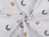 Cotton Fabric / Canvas - Stars, Moon