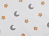 Cotton Fabric / Canvas - Stars, Moon