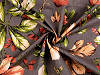 Tela de algodón/lona, hojas de otoño