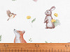 Cotton Fabric / Canvas, Forest Animals 