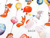 Țesătură din bumbac / pânză baloane / animale