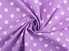 Cotton fabric / canvas, polka dots