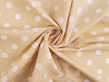 Cotton fabric / canvas, polka dots