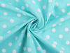 Cotton fabric / canvas, polka dots