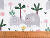 Tissu/Toile en coton Éléphants