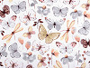Tela de algodón/lona, mariposas