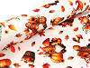 Cotton fabric / canvas with digital print, pumpkin / Autumn