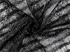 Chiffon mit dekorativem Garn mit metallischem Effekt