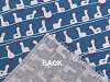 Decorative yardage / linen imitation / polycotton, goose