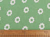 Decorative fabric / linen imitation / polycotton, flowers