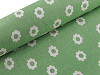 Decorative fabric / linen imitation / polycotton, flowers