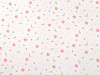 Cotton Knit Fabric, Flowers, width 200 cm