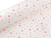 Cotton Knit Fabric, Flowers, width 200 cm