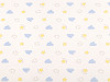 Cotton Knit Fabric, Clouds, width 200 cm