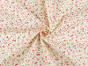 Cotton fabric / canvas small flowers