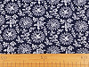 Tela de algodón/lona, estampado blueprint, plantas 