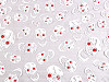 Organza Fabric Halloween / Skulls with glitter