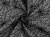 Knit Fabric with lurex, cobweb Halloween