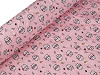 Reinforced crumpled polyester fabric, creased 3D effect, cats