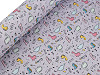 Reinforced crumpled polyester fabric, creased 3D effect, dinosaur