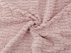 Decorative fabric with 3D plush structure